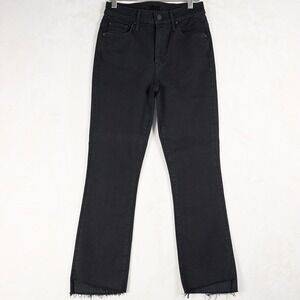 Mother The Insider Crop Step Fray Not Guilty Black Jeans‎ 1157-180 Size 25
